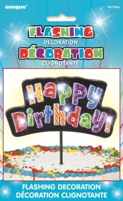 Birthday Flashing Pick Deco - Multicolor