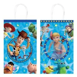 AMS Disney Pixar Toy Story 4 Printed Paper Kraft Bags 8ct
