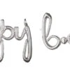 AMS Happy Birthday Script Balloon Silver 1ct