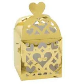 AMS Bridal Favor Lanterns Box Gold