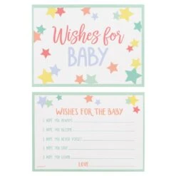 AMS Baby Shower Wishes For Baby Cards 24ct