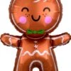 Anagram Happy Gingerbread Man 31in Foil Balloon 3 Anagram Happy Gingerbread Man 31in Foil Balloon -Toy World 3830401