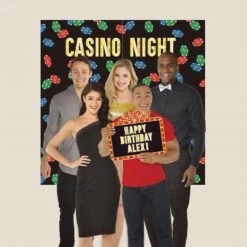 AMS Casino Photo Prop Backdrop Kit 1ct