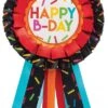 AMS Happy Birthday B-Day Ribbon Button 1ct 5 AMS Happy Birthday B-Day Ribbon Button 1ct -Toy World 3901014