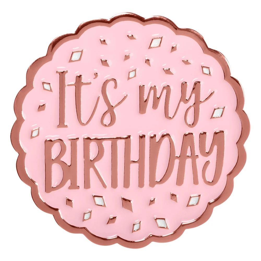 AMS Blush Birthday Enamel Pin 1ct 1 AMS Blush Birthday Enamel Pin 1ct