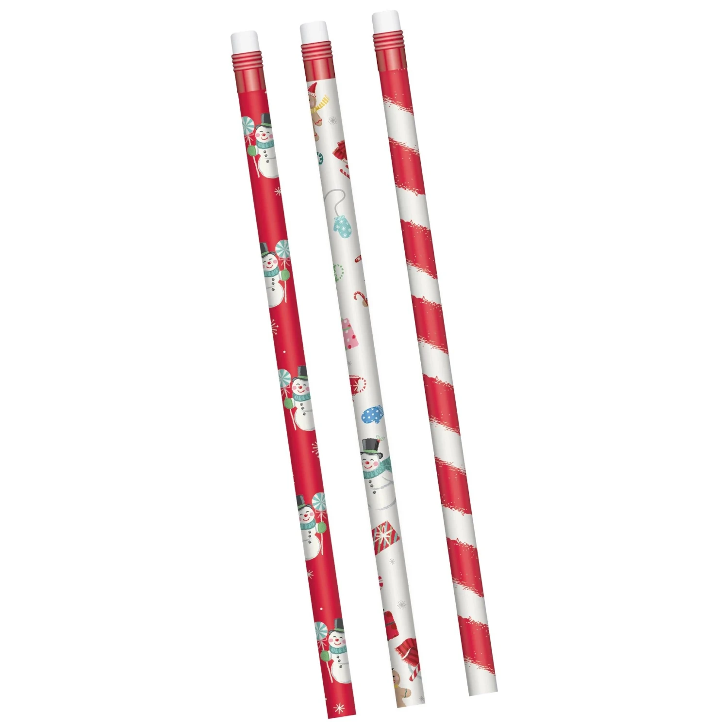 AMS Christmas Peppermint Twist Pencils 24ct 1 AMS Christmas Peppermint Twist Pencils 24ct