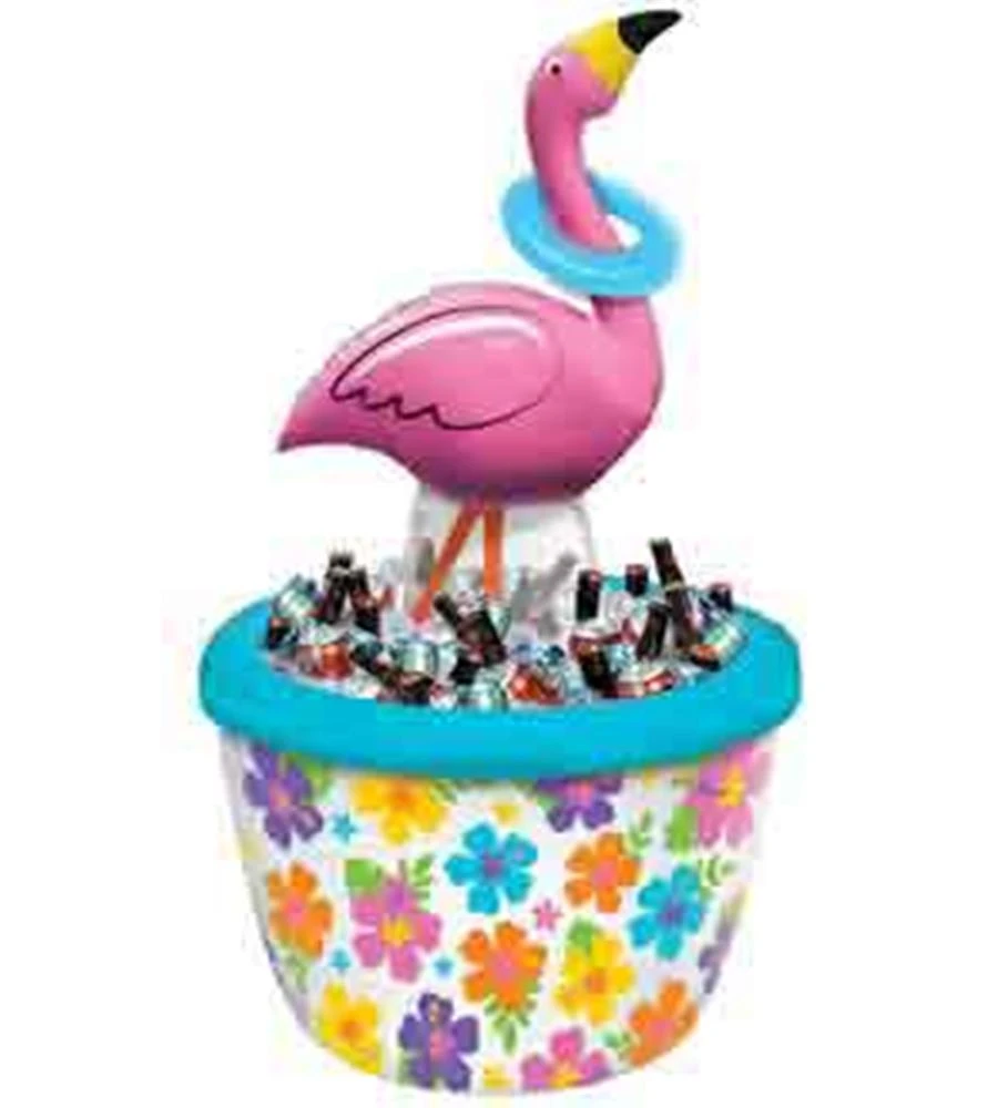 AMS Flamingo Inlatable Cooler Ring Toss Game 1ct 1 AMS Flamingo Inlatable Cooler Ring Toss Game 1ct