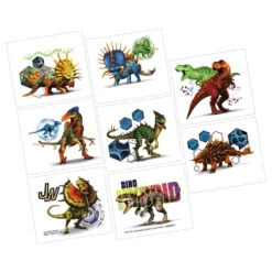AMS Jurassic World Tattoos 8ct