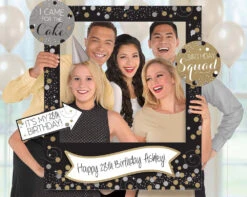 AMS Sparkling Celebration Happy Birthday Giant Photo Frame 15ct