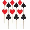 AMS Casino Cardsuit Wood Party Pick 48ct -Toy World 408961