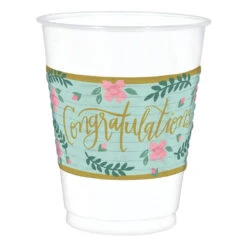 AMS Mint To Be Plastic Cups 16 Ounce 25ct