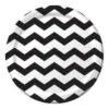 Black Chevron Dots Plate (L) 3 Black Chevron Dots Plate (L) -Toy World 423260