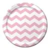 Classic Pink Chevron Plate (L) 2 Classic Pink Chevron Plate (L) -Toy World 423274