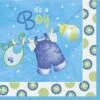 Clothesline Blue Napkin (L) 16ct 3 Clothesline Blue Napkin (L) 16ct -Toy World 42502