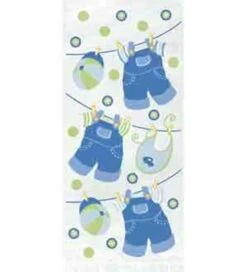 Clothline Blue Cello Bag 5x11 20ct
