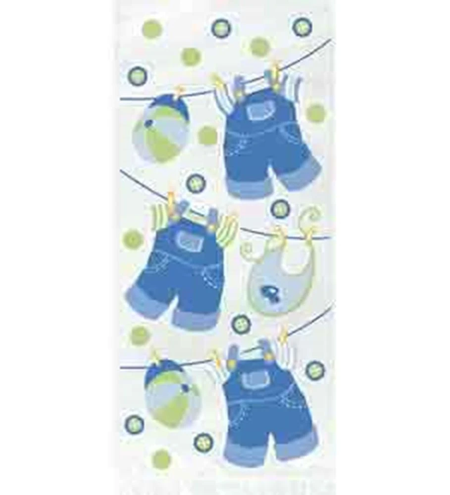 Clothline Blue Cello Bag 5x11 20ct 1 Clothline Blue Cello Bag 5x11 20ct