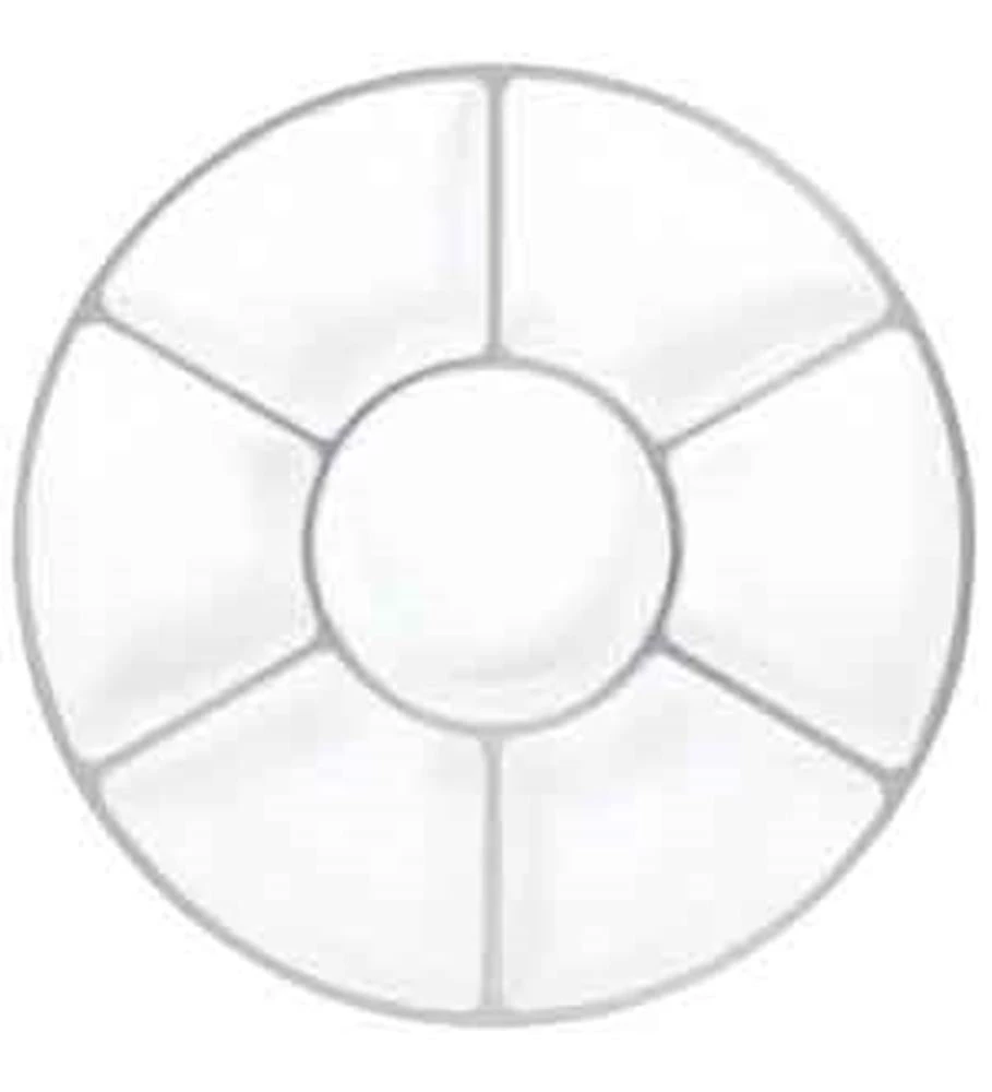 AMS White Compartment Tray 16in 1 AMS White Compartment Tray 16in