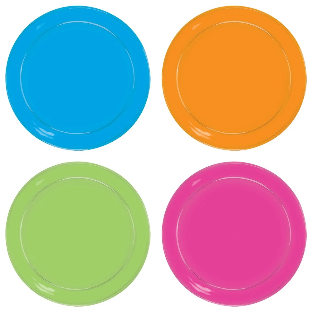 AMS Neon Plate 6in 32ct 1 AMS Neon Plate 6in 32ct