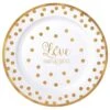 AMS Love Round Premium Plastic Plate 10.25 Inch 10ct 3 AMS Love Round Premium Plastic Plate 10.25 Inch 10ct -Toy World 430508