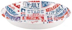 AMS Patriotic Plastic Bowl 1ct