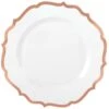 AMS Ornate Rose Gold Trim Plastic Plates 7.75 Inch 20ct -Toy World 430928