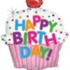 Betallic Happy Birthday Cupcake 24 Inch Holographic Shaped Foil Balloon Packaged 1ct 3 Betallic Happy Birthday Cupcake 24 Inch Holographic Shaped Foil Balloon Packaged 1ct -Toy World 43108MF