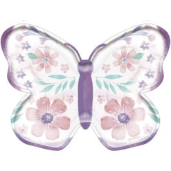 AMS Flutter Butterfly Shaped Plate 7 Inch 8ct