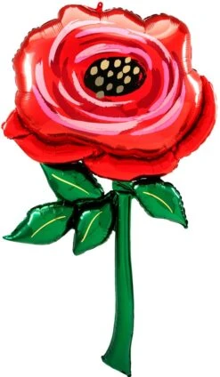 Anagram Valentine's Day 62 Inch Painted Rose Giant Multi-Balloon