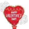 Anagram 38 Inch Happy Valentines Day Hot Air Balloon Foil Balloon -Toy World 4515301