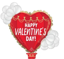 Anagram 38 Inch Happy Valentines Day Hot Air Balloon Foil Balloon