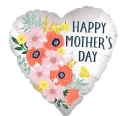 Anagram 18 Inch Happy Mothers Day Satin Blooms Foil Balloon 1ct
