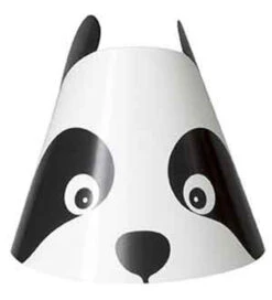 Birthday Panda Party Hats 8ct