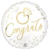 Anagram 17 Inch White Gold Wedding Foil Balloon 1ct -Toy World 4570101