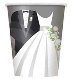 Silver Wedding Cup 9oz 8ct