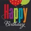 Birthday Cheer Luncheon Napkins, 16ct 3 Birthday Cheer Luncheon Napkins, 16ct -Toy World 45782