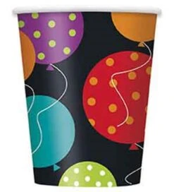 Birthday Cheer 9oz Paper Cups, 8ct