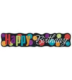 Birthday Cheer Giant Jointed Banner, 4.5 Ft