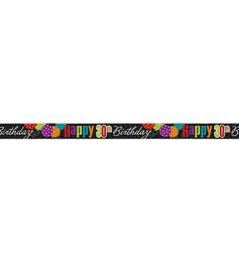 Birthday Cheer Foil Banner 30 1 Birthday Cheer Foil Banner 30