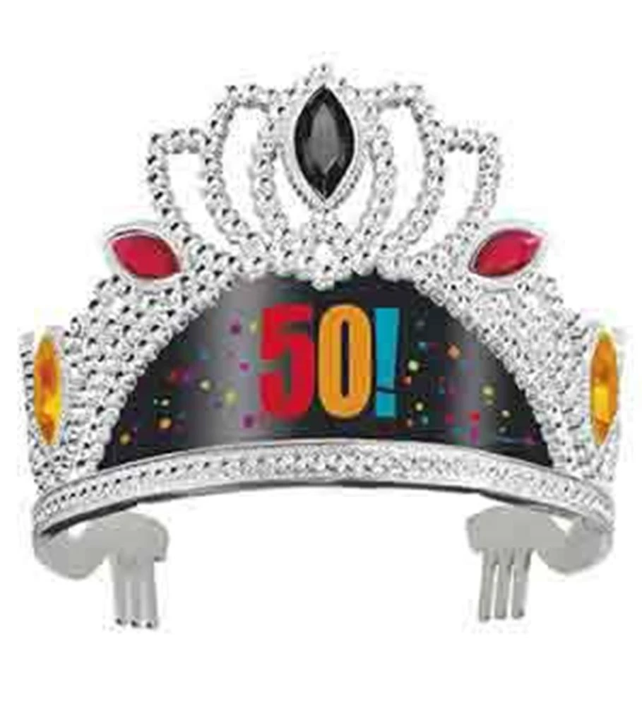 Birthday Cheer Tiara 50th 1 Birthday Cheer Tiara 50th