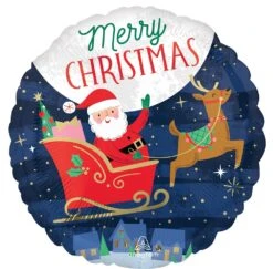 Anagram Christmas Starry Night 17 Inch Foil Balloon 1ct