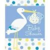 Baby Boy Stork Invite 8ct 3 Baby Boy Stork Invite 8ct -Toy World 47174