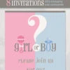 Gender Reveal Invitation 8ct DISCONTINUED -Toy World 47394 1