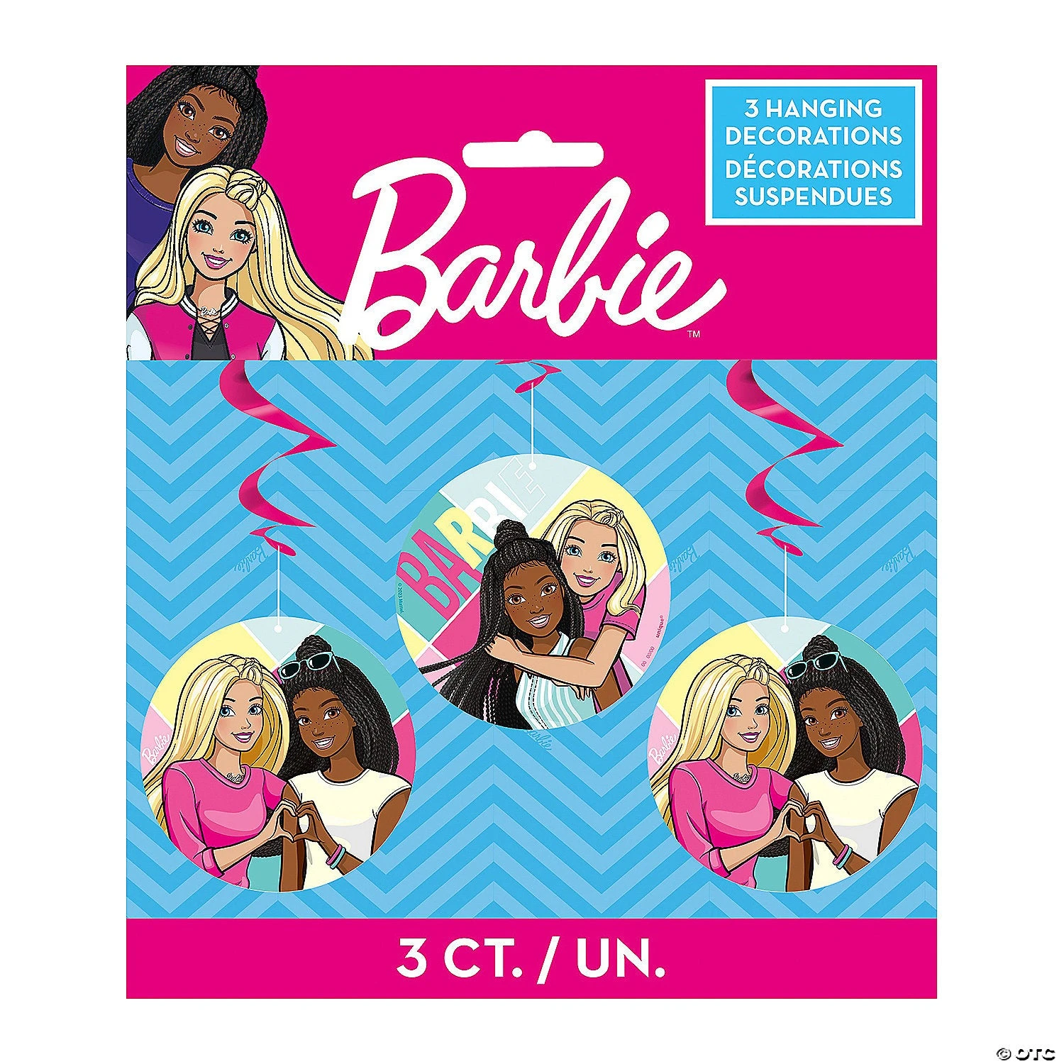 Barbie Hanging Swirl 26in 3ct 1 Barbie Hanging Swirl 26in 3ct