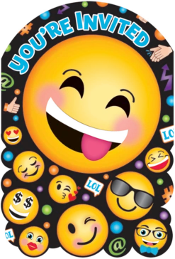 AMS LOL Emoji Invitation 8ct