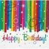 Rainbow Ribbon Birthday Napkin (S) 16ct -Toy World 49561