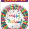 Rainbow Ribbon Birthday Foil Balloon 18in -Toy World 49577 1