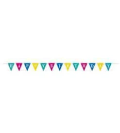 Confetti Cake Birthday Flag Banner 9ft