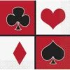 Casino Party Napkin (S) 16ct 3 Casino Party Napkin (S) 16ct -Toy World 49671