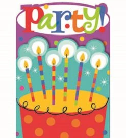 AMS Dots And Stripes Invitation Hbday