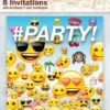 Emoji Invitation 8ct -Toy World 50614U
